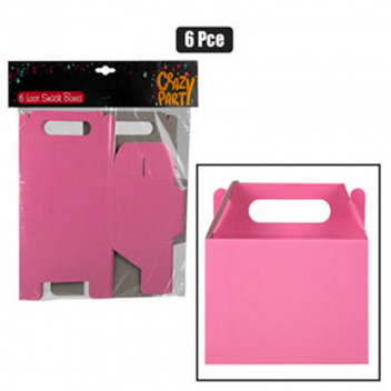 PINK PARTY SNACK BOX 6PIECE
