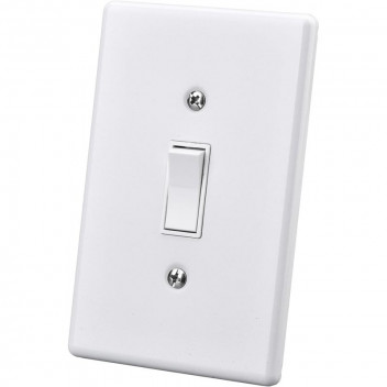 ELECTRICMATE WHITE 1LEVER 2WAY STEEL SWITCH 50X100MM