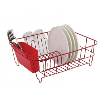 CASA DISH DRAINER RED