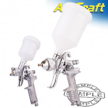 AIRCRAFT SPRAY GUN KIT SG H827 & SG H2000 COMBO WITH POLISHED BODY HVLP