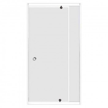 CLEAR WHITE PIVOT SHOWER DOOR