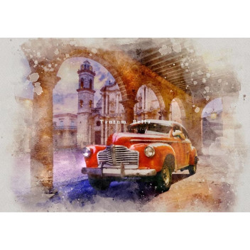 OLD TOWN CRUISER DECOUPAGE A4