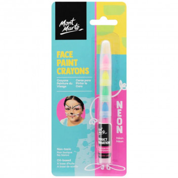 OIL BASED FACE PEN PAINT NEON COLOURS 6PP