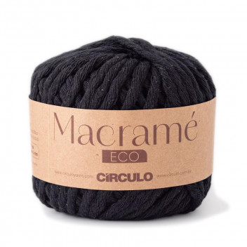 MACRAME ECO BLACK 250GR