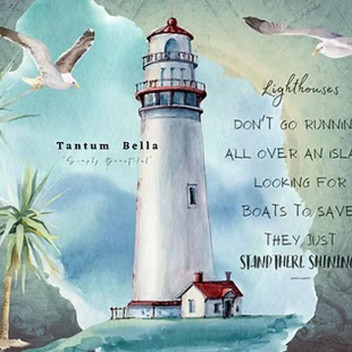 LIGHTHOUSE SERENITY DECOUPAGE A4