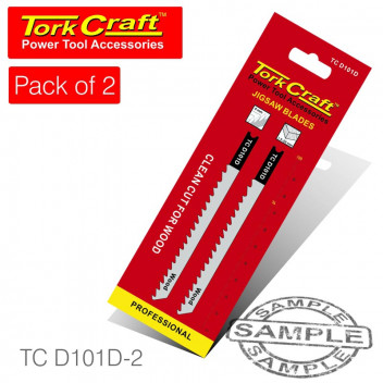 TORK CRAFT U-SHANK JIGSAW BLADE 6TPI WOOD 4MM 2PC