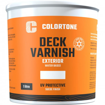 COLORTONE DARK OAK MATT WATERBASED EXTERIOR DECK VARNISH 1L