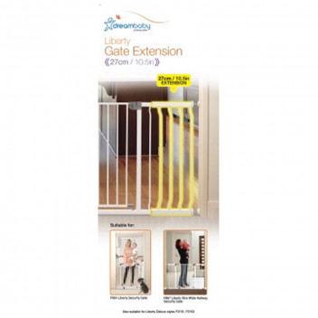 DREAMBABY LIBERTY WHITE GATE EXTENSION 27CM