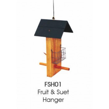 RUIT AND SUET HANGER HOUSE BIRD FEEDER