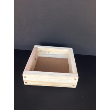 WOOD SQUARE PALLET BOX 170X170X50MM