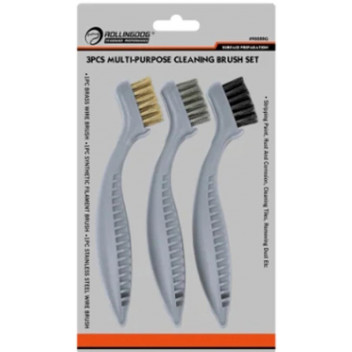 SET BRUSH BRASS WIRE SMALL MULTI PURPOSE 3PC ROLLINGDOG