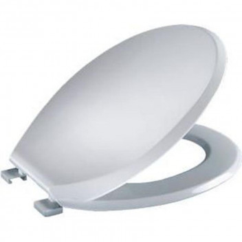PLASTIC ELF WHITE COVER TOILET SEAT