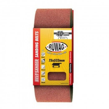RUWAG SANDING BELT 75X533MM P60 3PACK