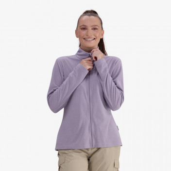 TECH FULL ZIP LAVENDER GREY LADIES FLEECE MEDIUM