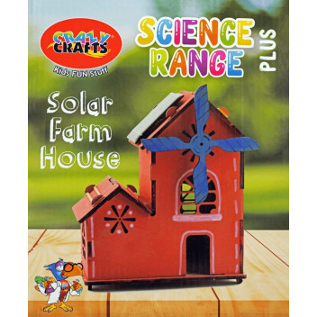SCIENCE BUILD YOUR OWN SOLAR FARMHOUSE CRAFT KIT-ALL COMPONENTS INCLUDED