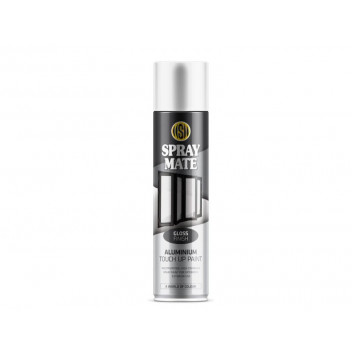 SPRAYMATE SATIN WHITE GLOSS ALUMINIUM TOUCH UP SPRAY PAINT 250ML