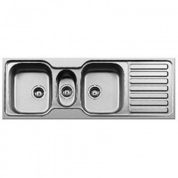 KWIKOT SINK DROP-IN DOUBLE BOWLS & TIDY INSET 1380X480MM