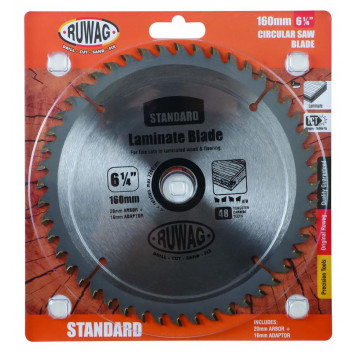 RUWAG PROFI TCT CIRCULAR SAW BLADE FOR LAMINATE Z48 160MM