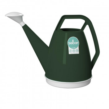 SEBOR DARK GREEN STORM PLASTIC WATERING CAN 5L
