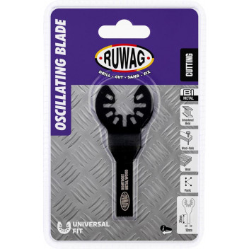 RUWAG OSCILLATING MULTI-TOOL STRAIGHT BLADE WOOD & METAL 10MM