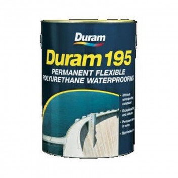 DURAM BLACK D195 POLYURETHANE FLEXIBLE WATERPROOFING 5L