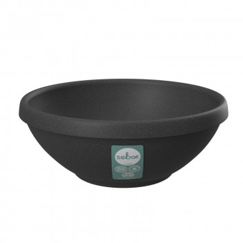 SEBOR CHARCOAL SOLAR DISH PLASTIC POT 25CM