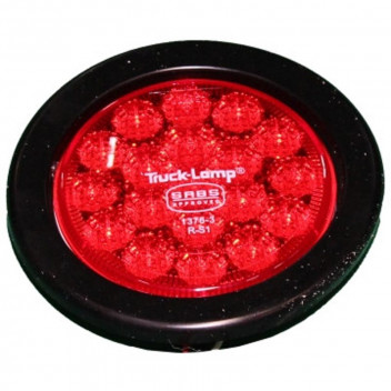 RED ROUND LED TRAILER LIGHT