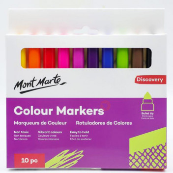 WATER BASED COLOUR MARKERS 10 PIECES
