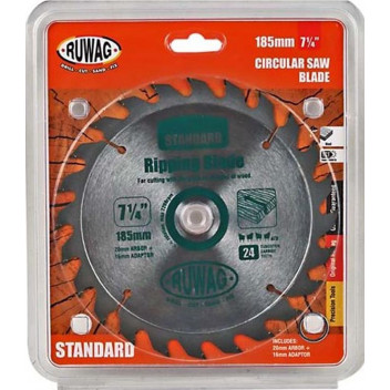 RUWAG STANDARD TCT CIRCULAR SAW BLADE FOR WOOD Z24 185MM
