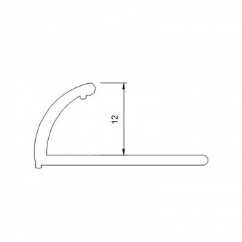 SALT QUADRANT EDGE TRIM DECOR   12MM X 2.5M