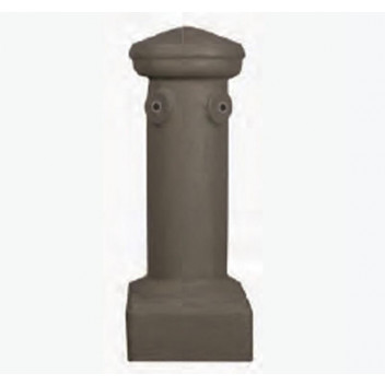 GARDEN SOLUTIONS ROUND FIBRE CONCRETE PILLAR WATER FEATURE