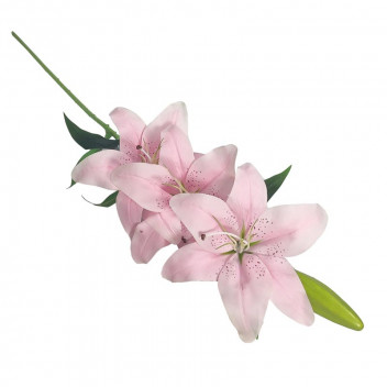LIGHT PINK LILY ARTIFICIAL FLOWER 95CM