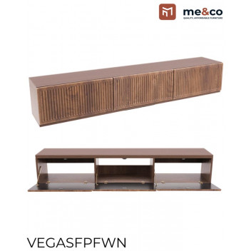 MELAMINE FRENCH WALNUT VEGAS TV WALLUNIT 300X1720X316MM