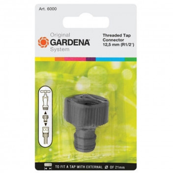 GARDENA TAP CONNECTOR 12.5MM