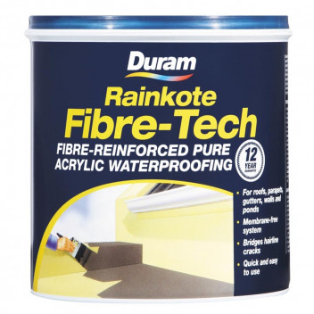 DURAM GREY FIBRE-TECH REINFORCED WATERPROOFING 1L