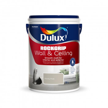 DULUX ROCKGRIP WOODY MUSK PVA WALL AND CEILING PAINT 5L