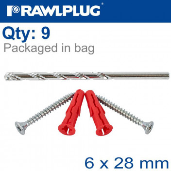 UNO6 MIRROR KIT WITH SCREWS AND 6MM DRILL BIT 4PC