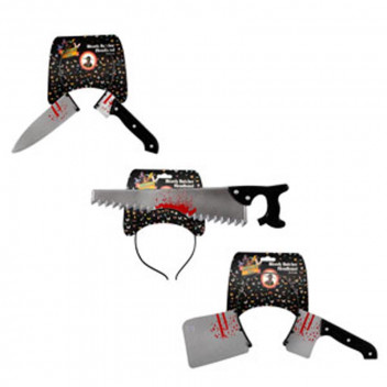 BLOODY BUTCHER HEADBAND DRESS UP PARTY COSTUME