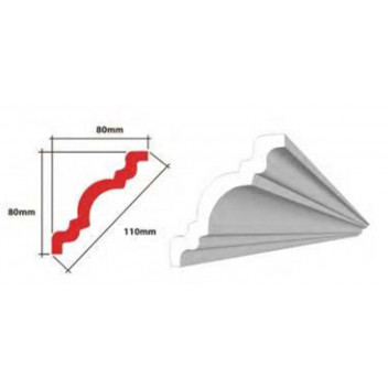 PERONI CORNICE EPS 80MM X 80MM X 110MM 4 X 2M PER PACK