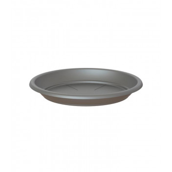 ARTEVASI ANTHRACITE ROUND PLASTIC SAUCER 30CM