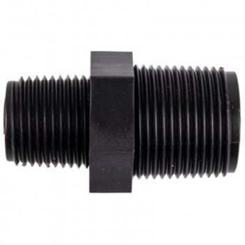 INSERT NIPPLE REDUCING BARREL NYLON BLACK 25X20MM