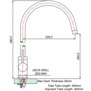 SINGLE HOLE SINK MIXER.