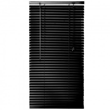 SATIN BLACK ALUMINIUM VENETIAN BLIND 470X900 25MM