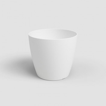 ARTEVASI SAN REMO MATTE WHITE PLASTIC POT 36CM