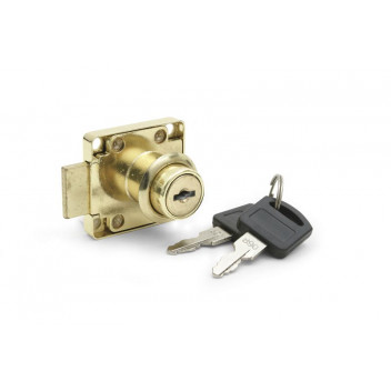 SAMSON LOCK DRAWER LOCK BRASS PLATED 40MM