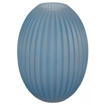 OPTIC SKY BLUE VASE 30X10CM