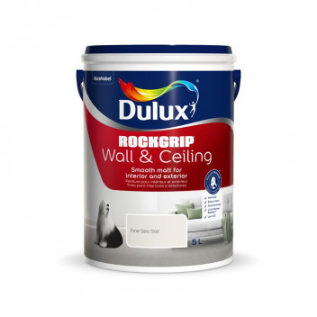 DULUX ROCKGRIP FINE SEA SALT PVA WALL AND CEILING PAINT 5L