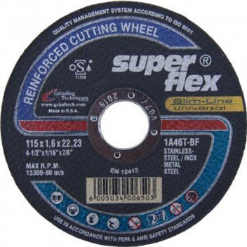 SUPERFLEX 2IN1 CUTTING WHEEL 115X1.6X22.23MM.
