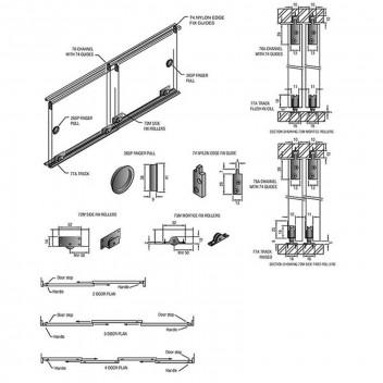 JASON CUPBOARD DOORS GEAR SET 1.8M 10KG