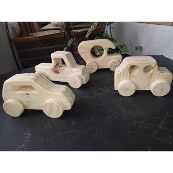 WOOD BUBBLE CARS